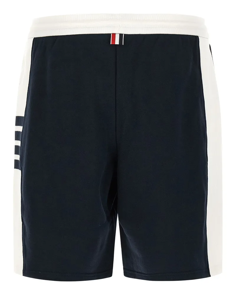 Thom Browne Men's Blue Cotton Bermuda Shorts Navy