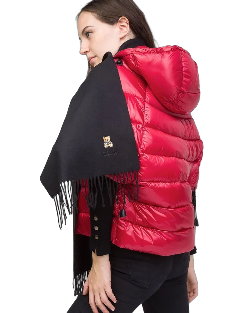 Moschino Women's Scarf Black Lambswool Accessories Black