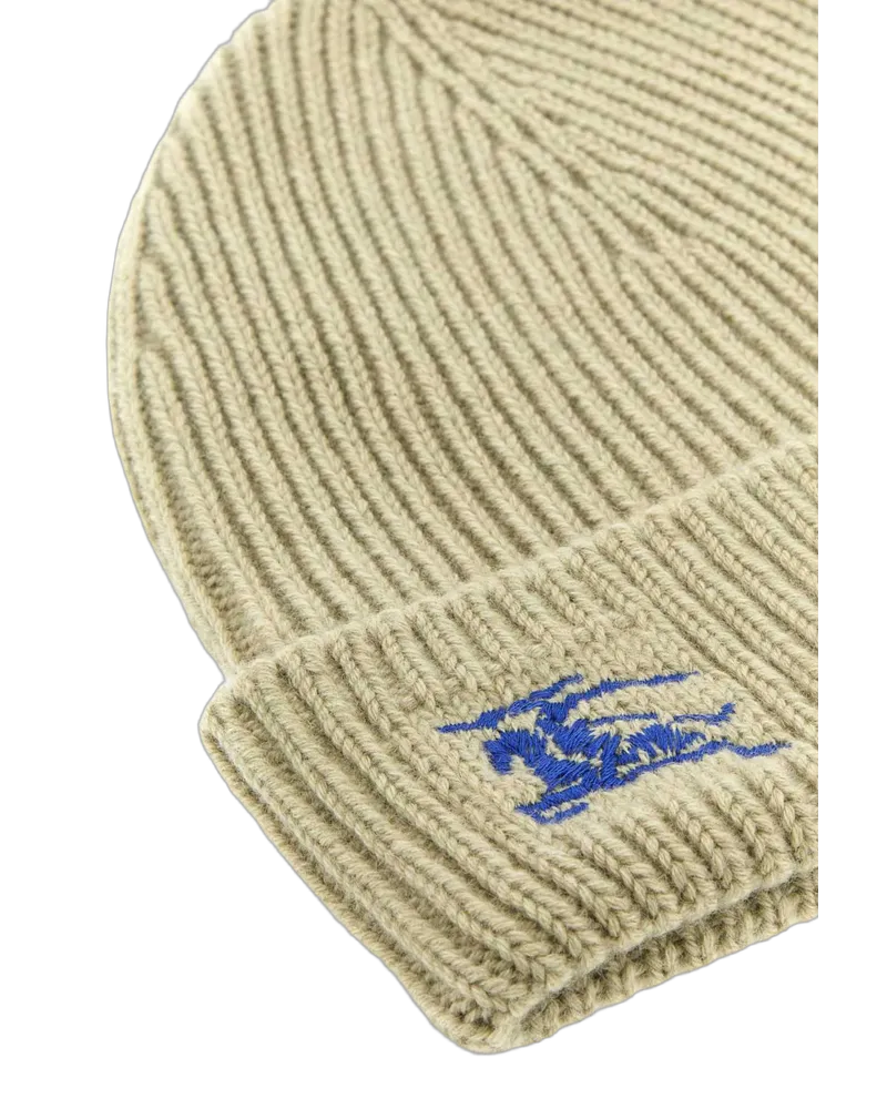 Burberry 8078806 Cashmere Ribbed Beanie — Beige Beige
