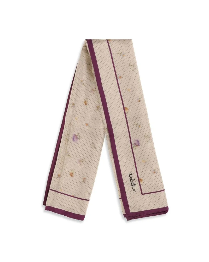 Valentino Garavani Women's Beige Silk Scarf Beige
