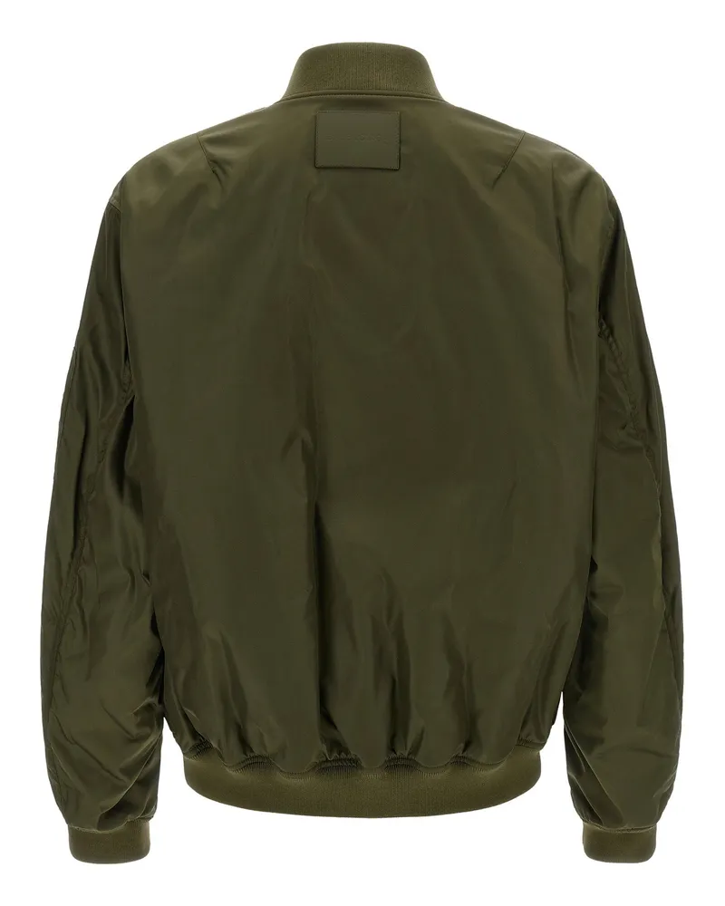 Balenciaga Technical Nylon Bomber Jacket — olive Olive