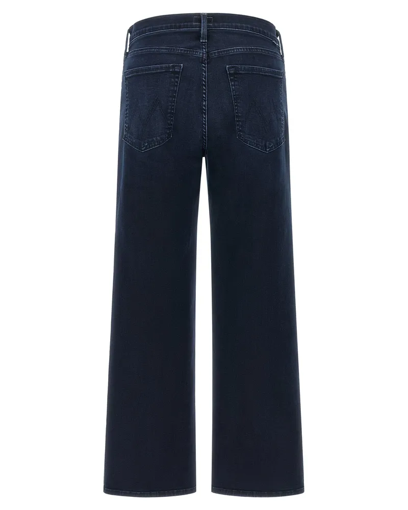 Mother Mid-Rise Straight-Leg Jeans — Dark Indigo Dark