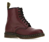 Unisex Burgundy Leather 1460 Ankle Boots Cherryredsmooth Sneaker