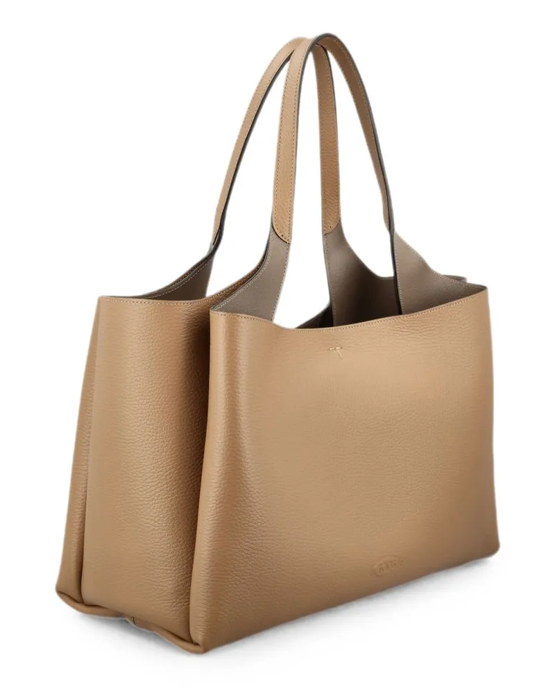 TOD'S T Timeless Shoulder Bag — Beige Beige