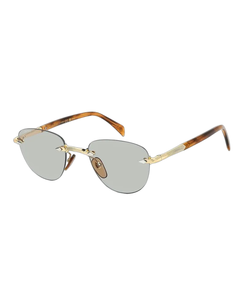David Beckham Men's Sunglasses Gold Metal Gold