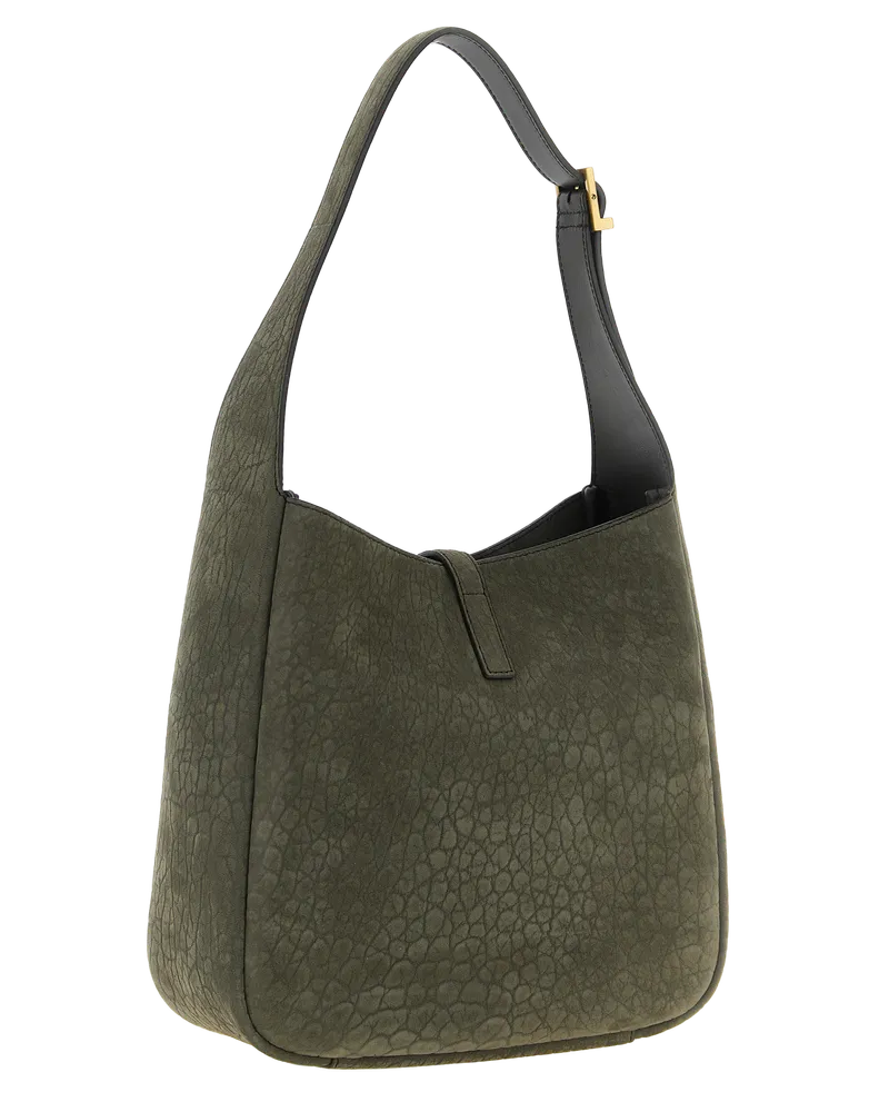 Saint Laurent Lambskin Leather Shoulder Bag — Gray Gray