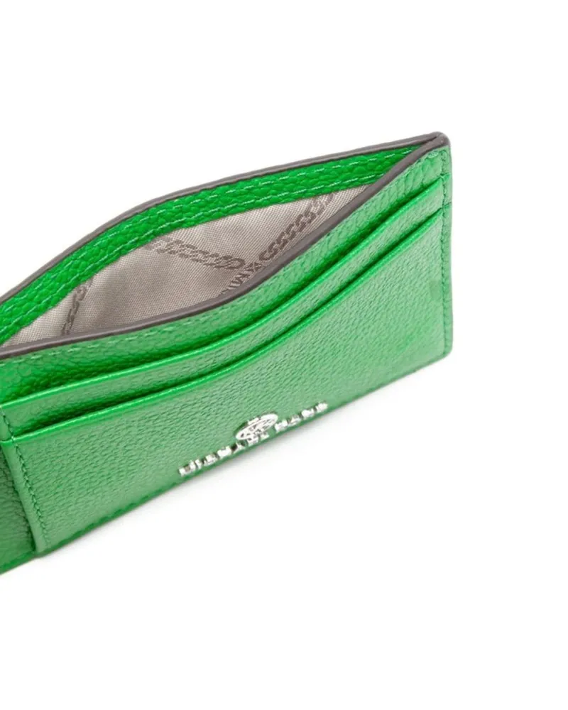 Michael Kors Women's Jet Set Charm Logo Card Holder Green Accessories > Wallets Green