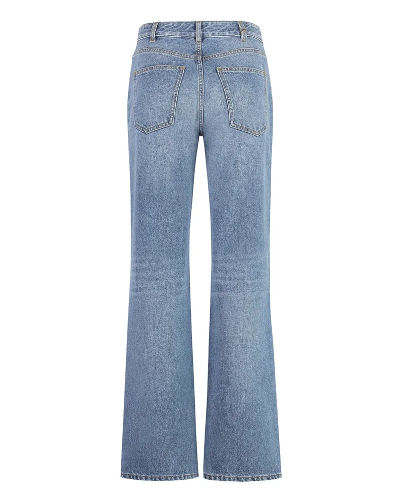 Chloé Women's High-Rise Boyfriend Jeans Denim Cotton Blue
