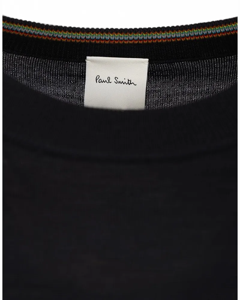 Paul Smith Wool Crewneck Sweater — Black Black