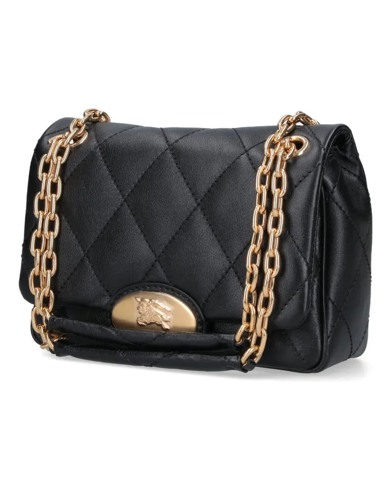 Burberry Women's Bags Black Calf Grain Leather Black