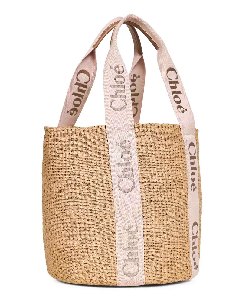Chloé Women's Shoulder Bag Woody Blushy Beige Paper Beige