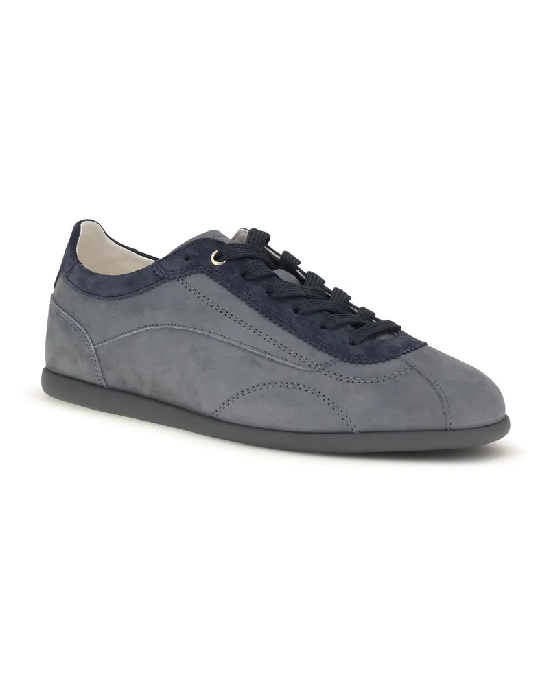 Brunello Cucinelli Nubuck and Suede Sneakers — Blue Blue