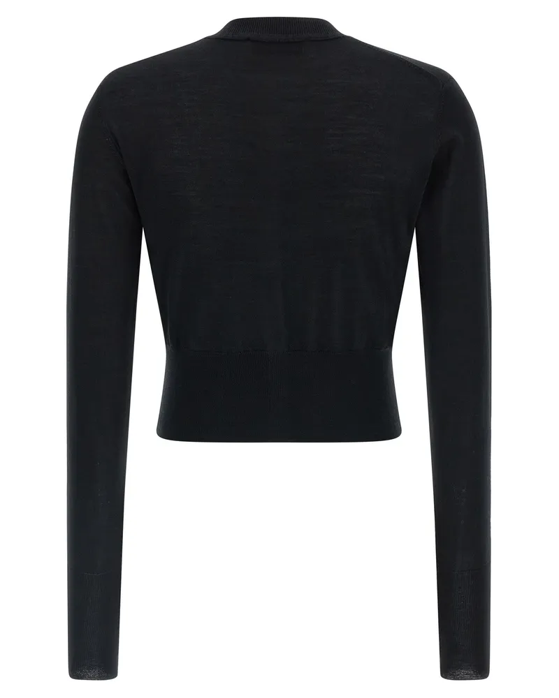 Vivienne Westwood Women's Black Wool Cardigan Clothing Black