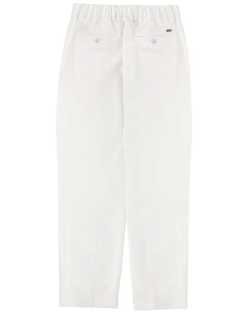 Herno Tailored Polyester Trousers — White 