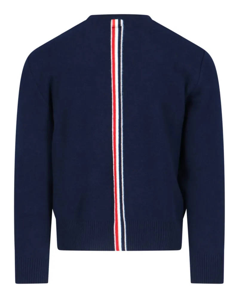 Thom Browne Men's Sweaters Blue Virgin Wool Navy