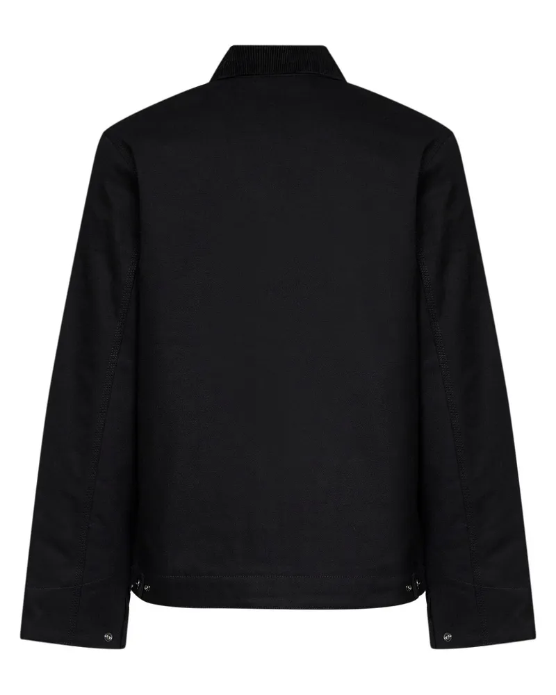 Carhartt WIP Men's Detroit Jacket Black Cotton Canvas Bomber Black