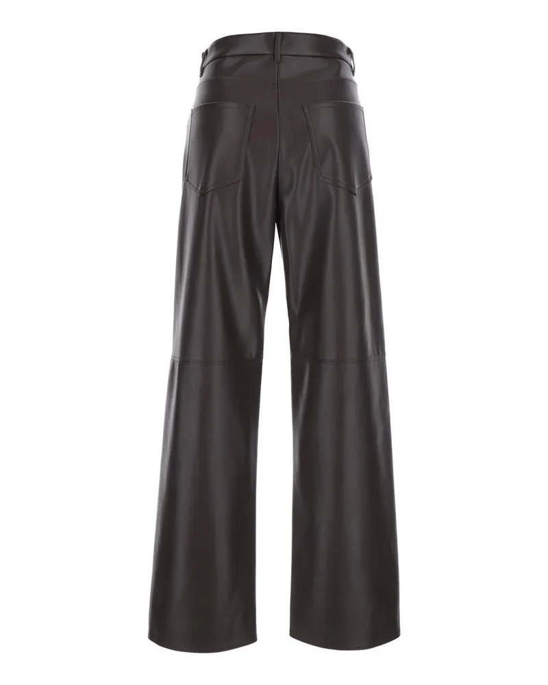 Max Mara Women Pants Sospiro Brown Polyester Trousers Brown