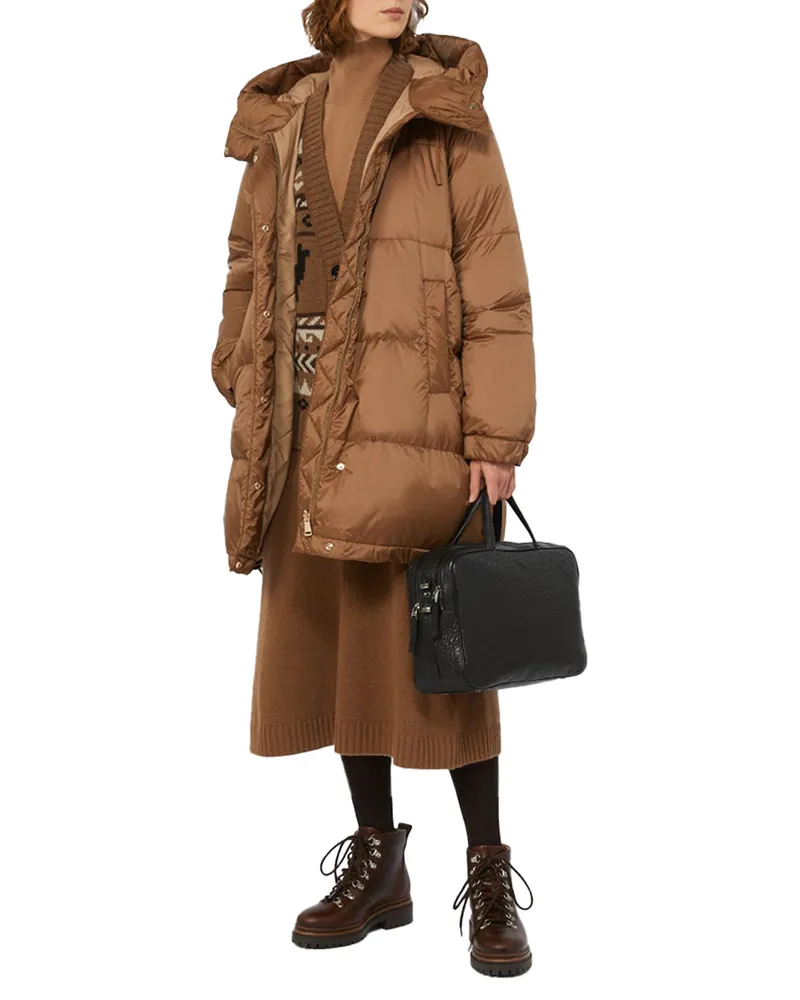 Weekend Max Mara Wool Knit Skirt — Brown Brown