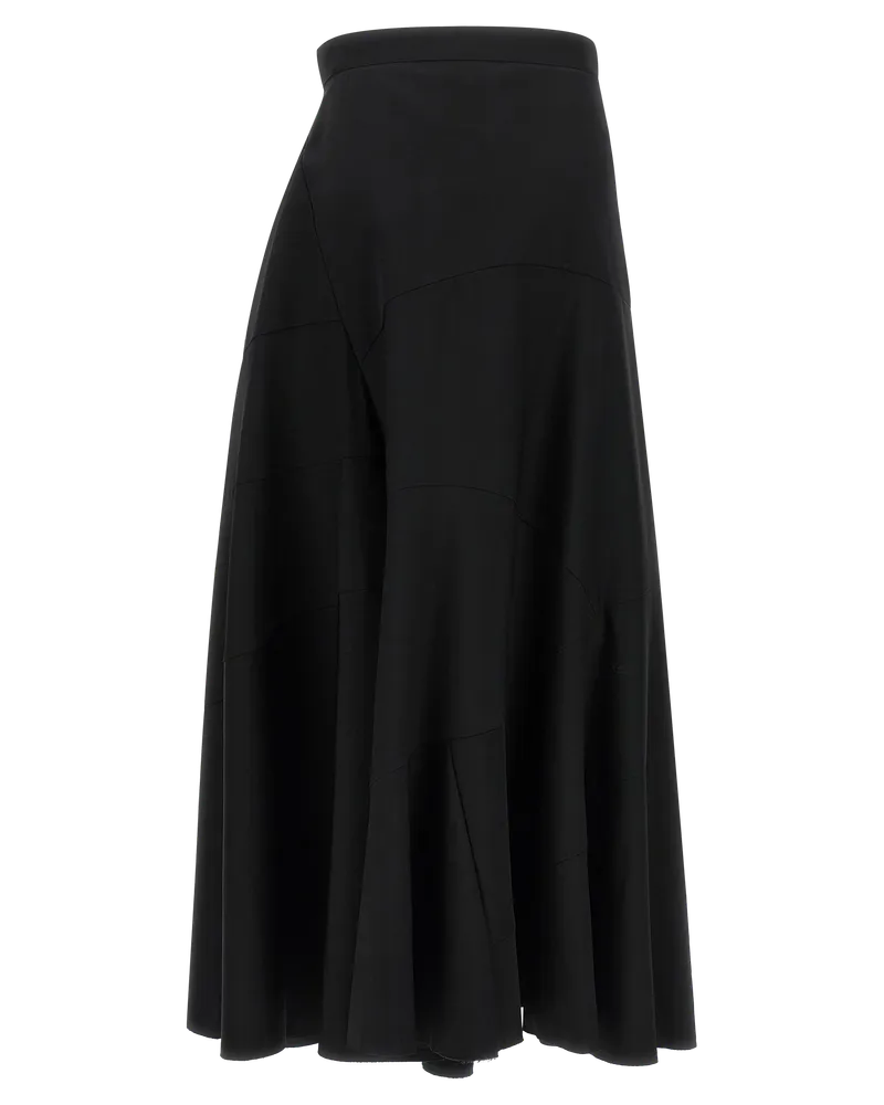 Junya Watanabe Deconstructed Wool Skirt — Black Black