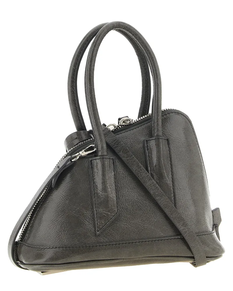 ATTICO Calfskin Leather Bag — Gray Gray
