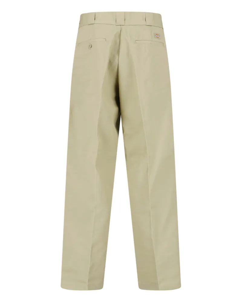 Dickies Men's Trousers Green Cotton Beige