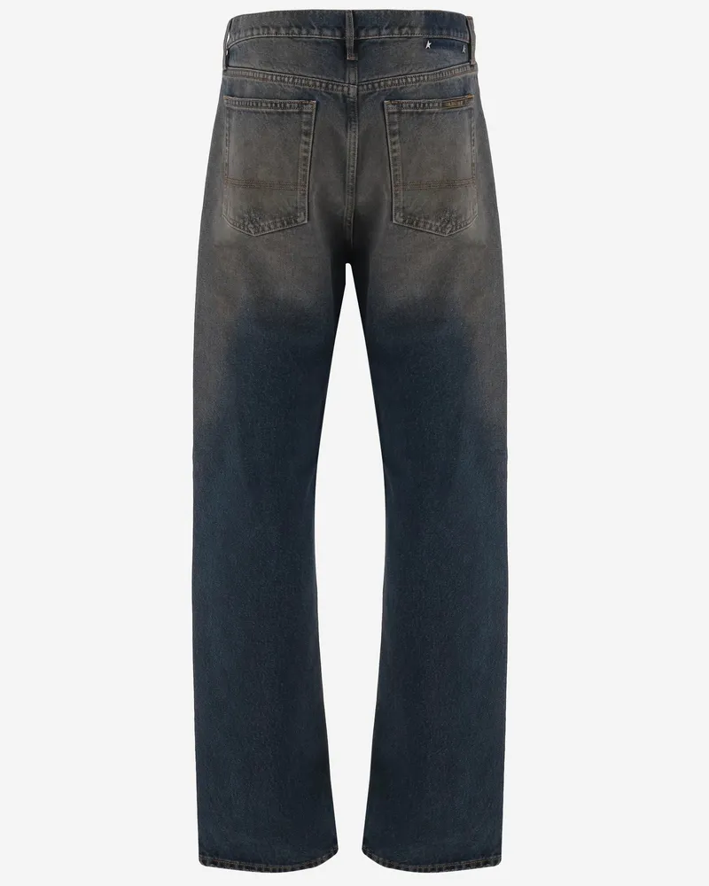 Golden Goose Men's Jeans Cotton Denim, Dark Denim Navy