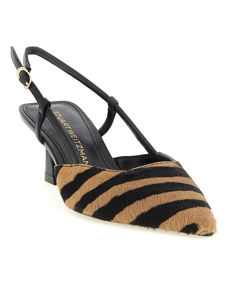 Stuart Weitzman Women's Multicolor Calfskin Mid Heel Pumps Multicolor