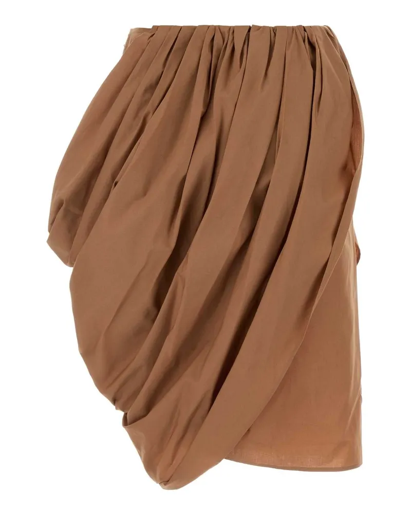 Chloé Ch26uju41141 26u Reefshell Exterior: Cotton Gonne Skirt Beige