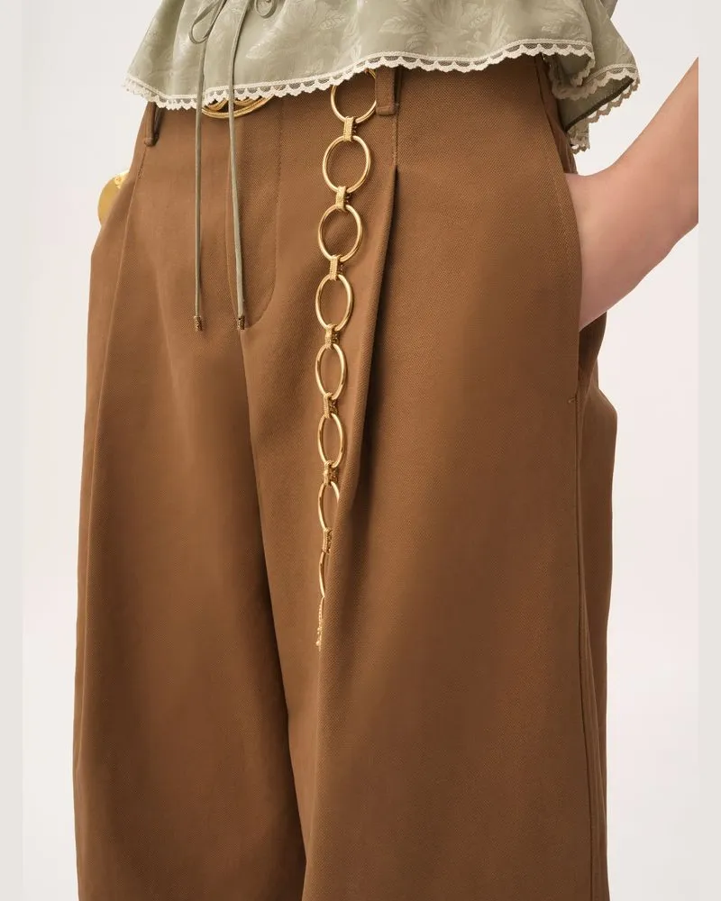 Chloé H25 Trousers — Brown Brown