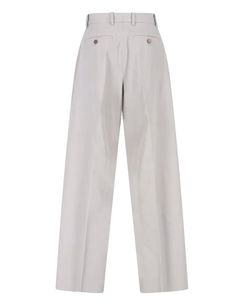 Jil Sander Men's Trousers Grey Cotton Gray