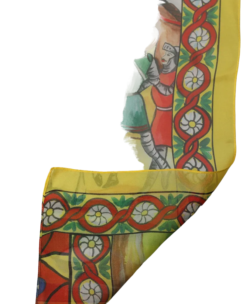 Dolce & Gabbana Silk Printed Scarf — Multicolor Multicolor
