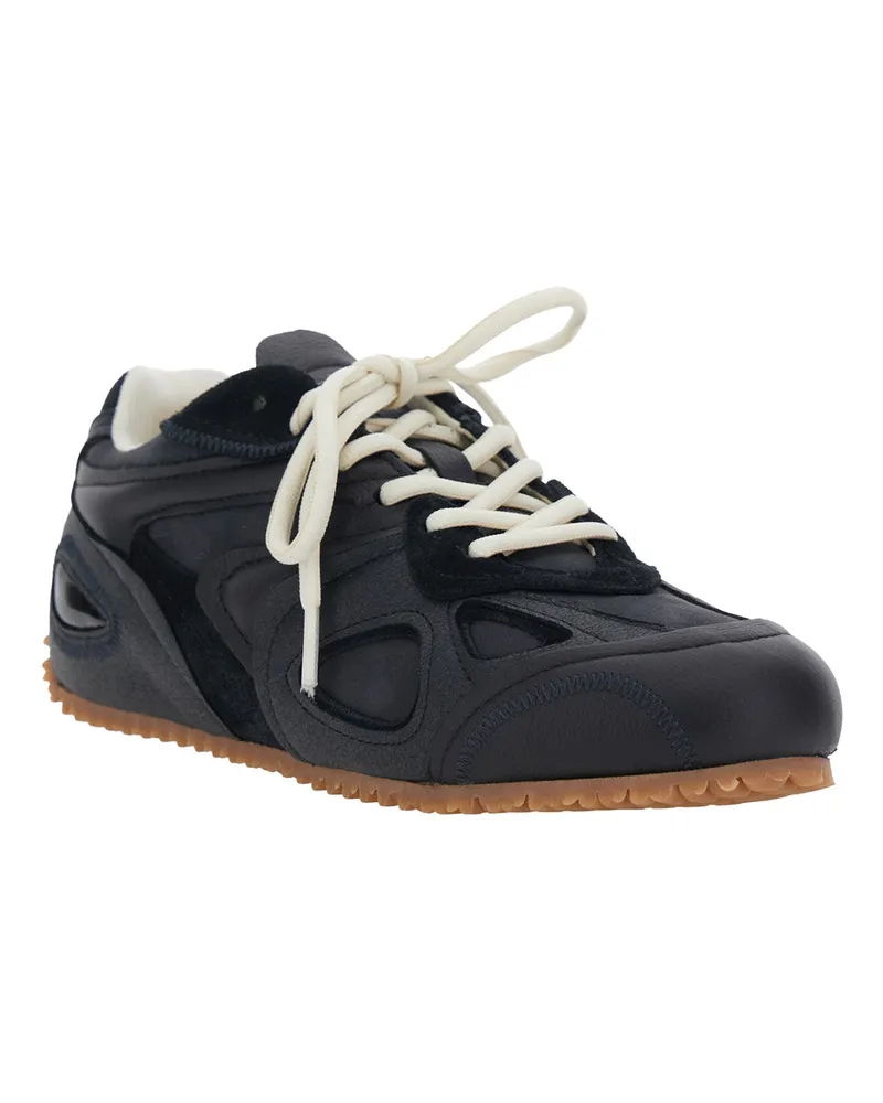 Axel Arigato Women's Sneakers Slow Runner Black Leather-Suede Trainers 