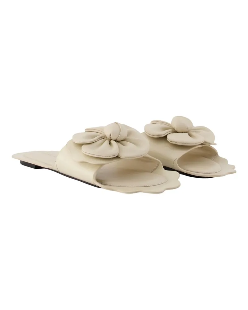 Marc Jacobs Women's The Daisy Sandals -  Leather White Cowhide Shoes White