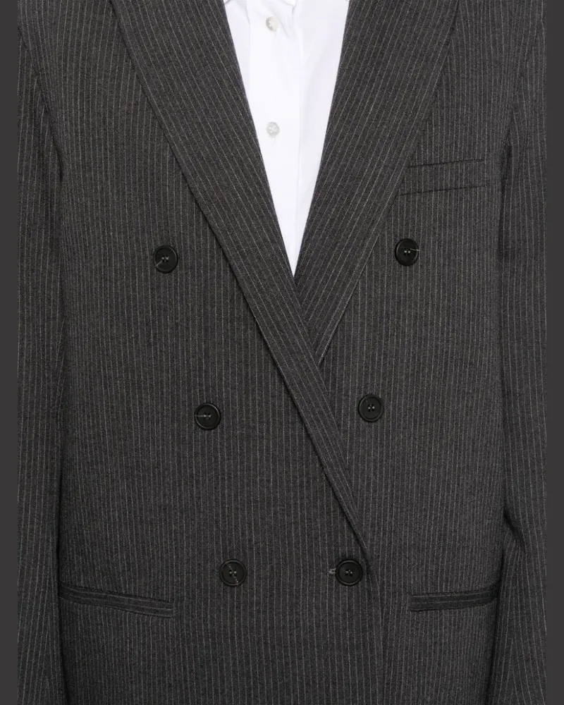 Fabiana Filippi Women's Pinstriped Blazer Aw24 W Charcoal