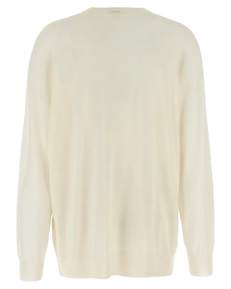 P.A.R.O.S.H. Wool Blend Crew-Neck Sweater — Cream Cream