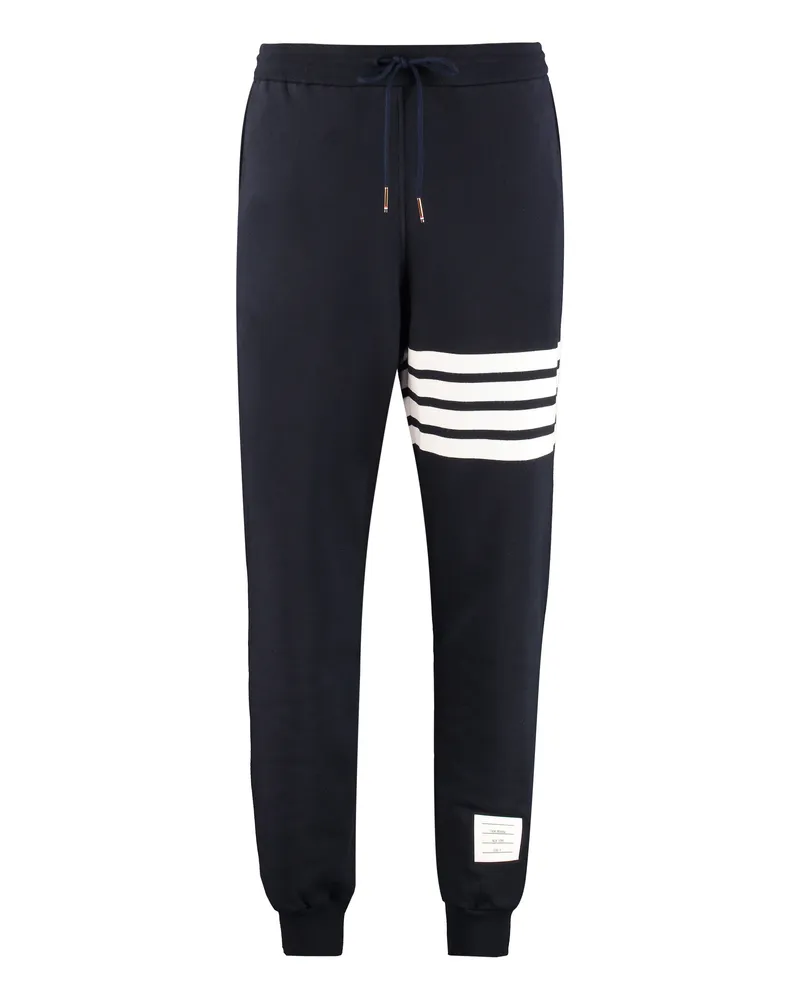Thom Browne Men's Track Pants Blue Cotton 
