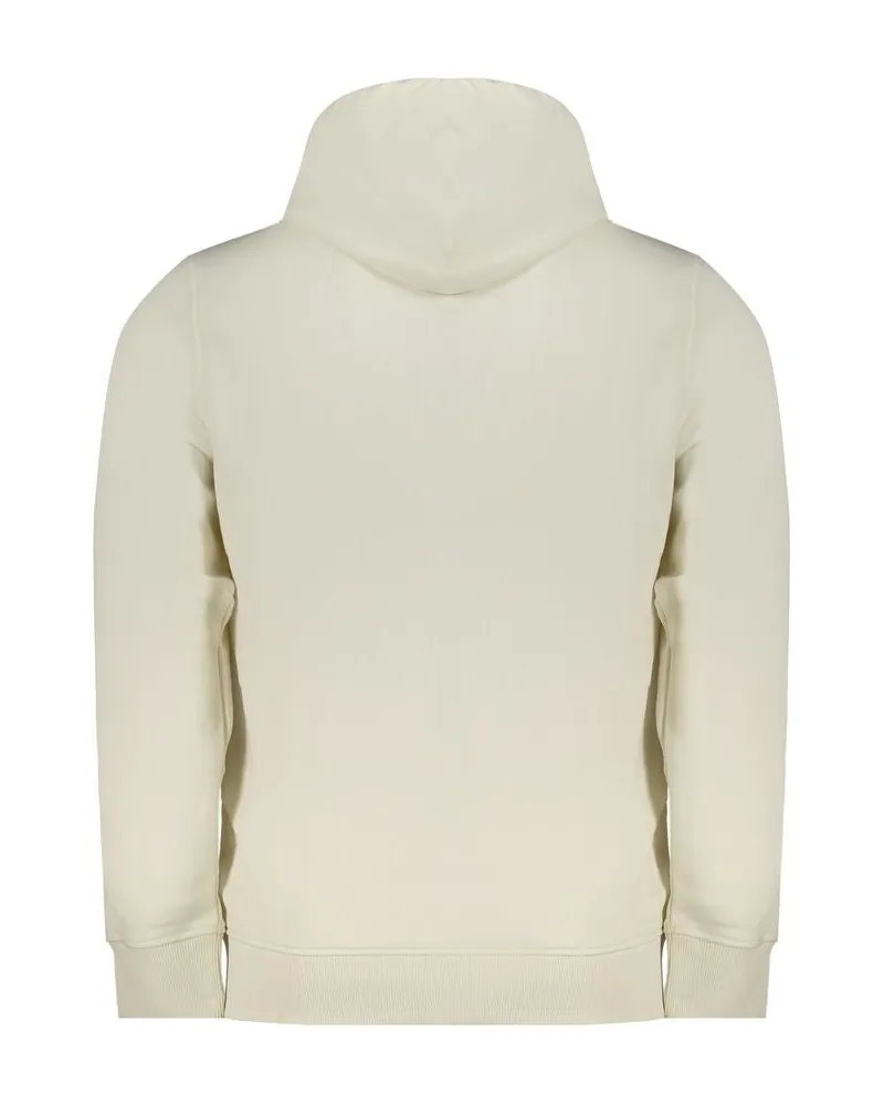 Calvin Klein Logo-Embroidered Cotton Blend Hoodie — White White