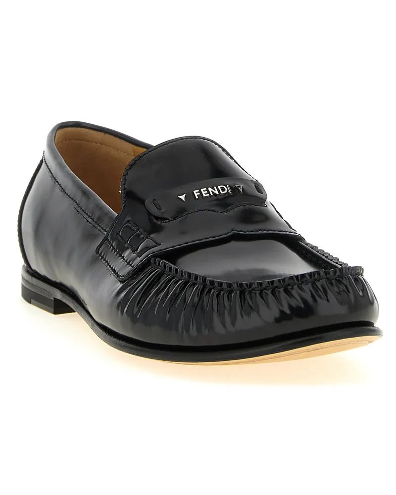Fendi Scrunch Loafer — Black Black