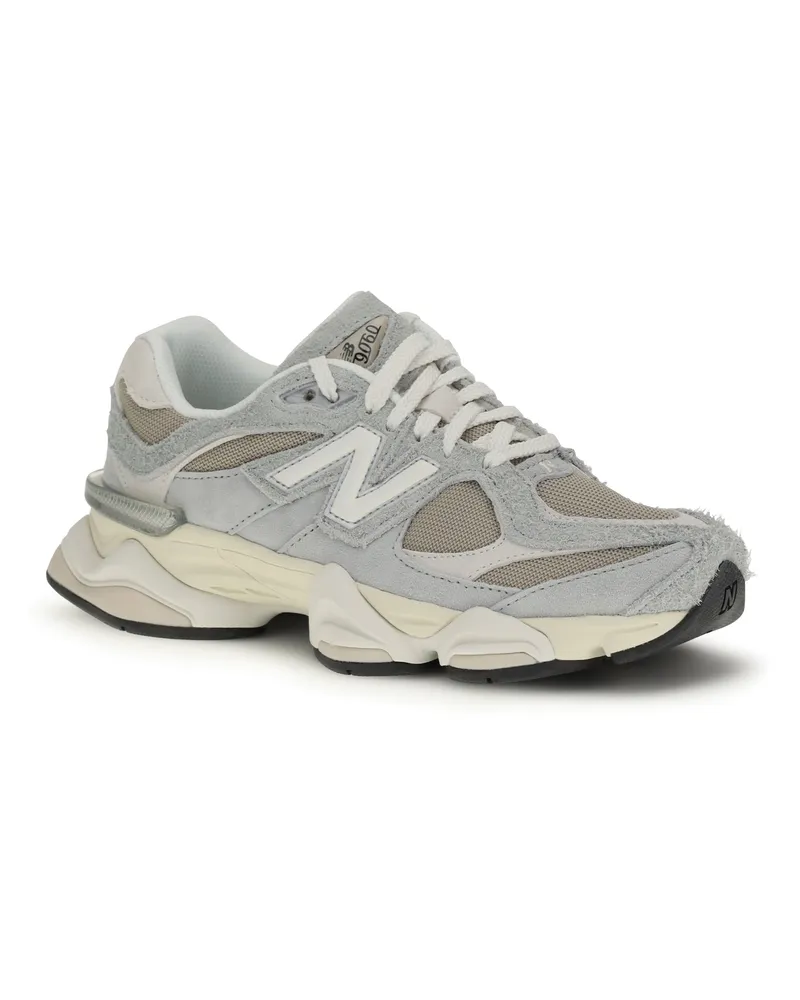 New Balance Mesh & Suede Sneaker — Gray Gray
