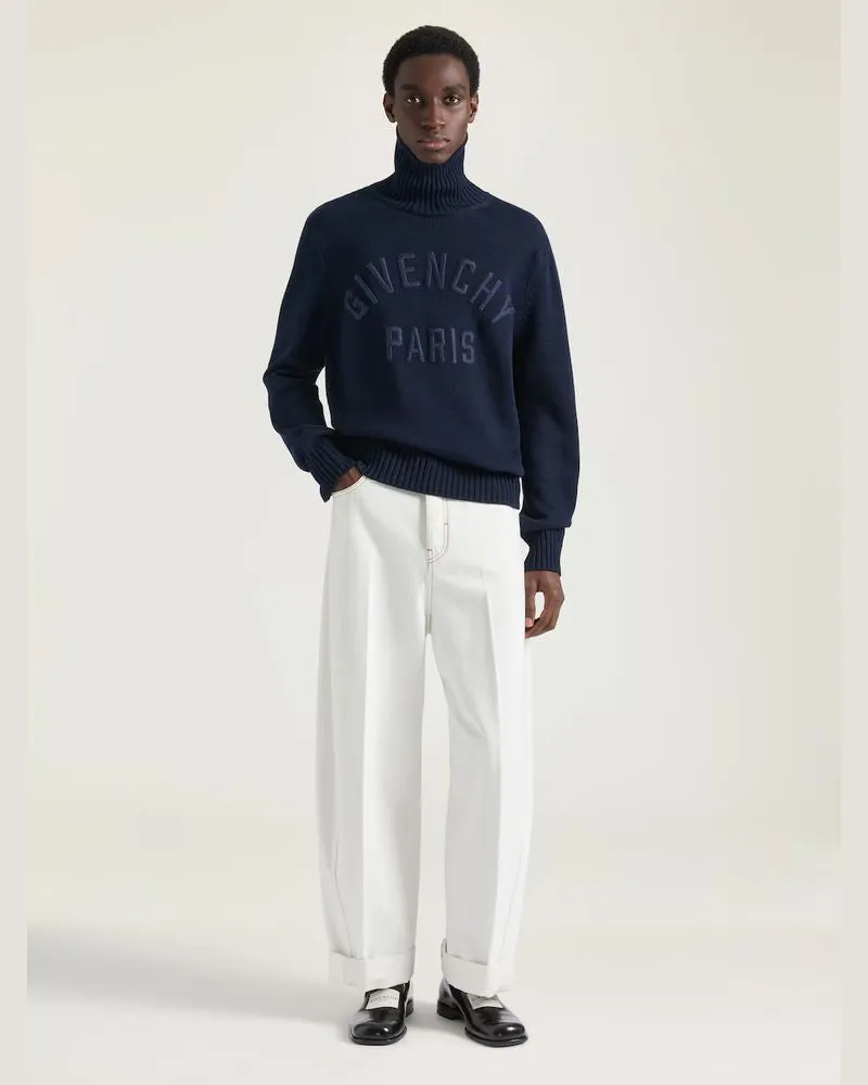 Givenchy Logo-Embroidered Sweatshirt — Navy Navy