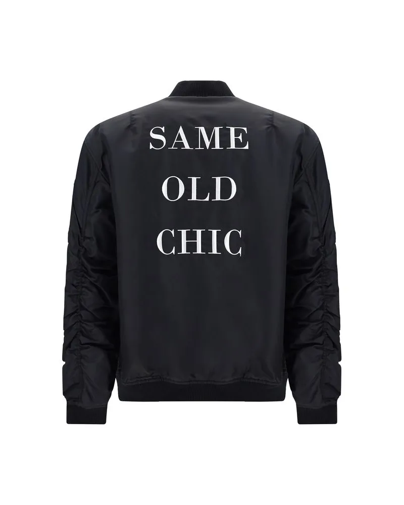 Moschino Men Black Polyamide Bomber Clothing Black