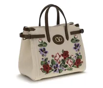 Antibes Top Handle Bag — Beige