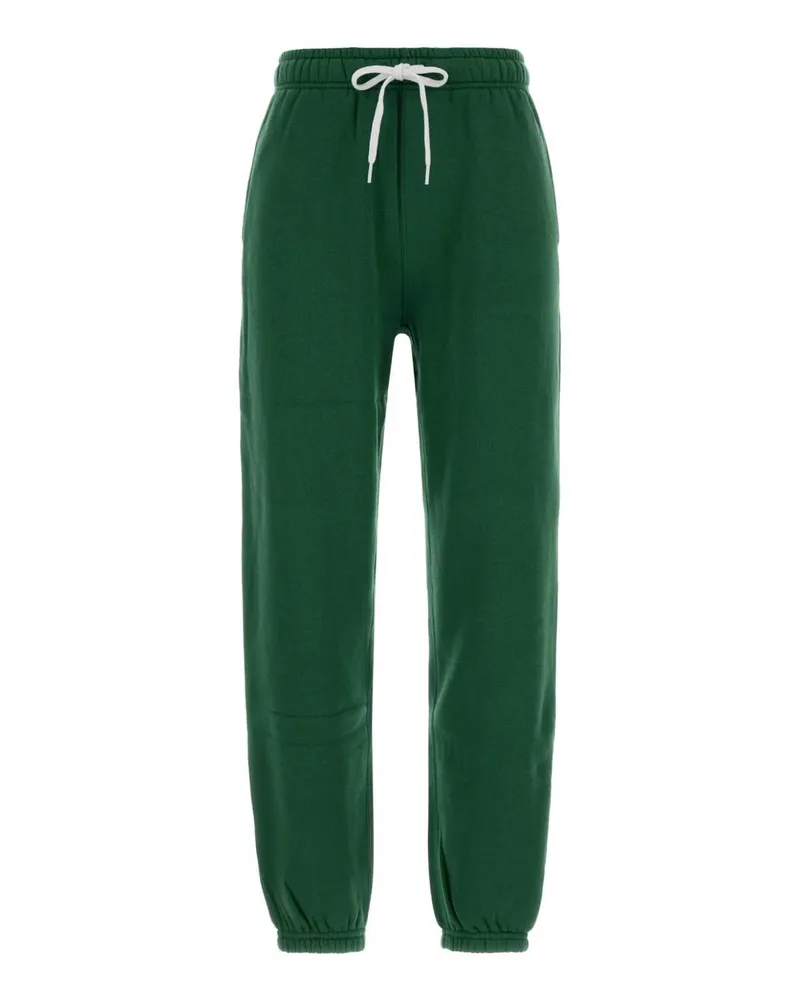 Ralph Lauren Women's Green Cotton Blend Joggers Bushgreen Exterior: Polyester Pantaloni Trousers Green