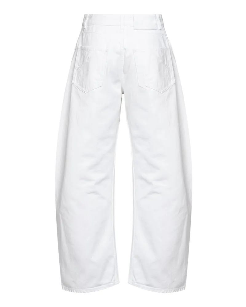 Alaïa Women's Jeans Rodeo White Cotton Denim White