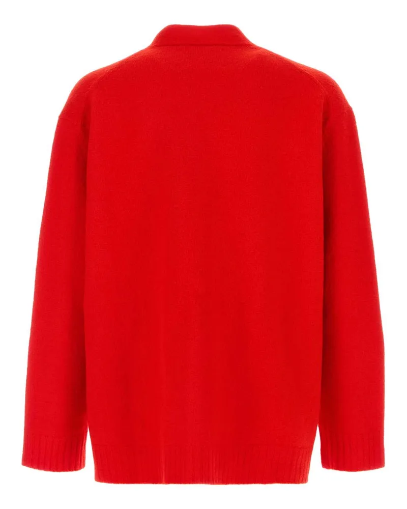 Jil Sander J22hp0005j14506 622 Red Lana Maglie Sweater Red