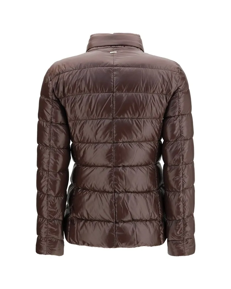 Herno Goose Down Padded Down Jacket — Brown Brown