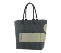 Women's Colorblock Cotton Tote Gray
