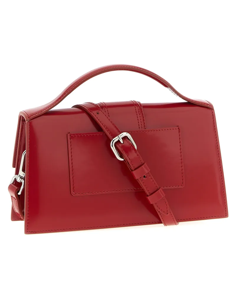 Jacquemus Women's Top Handle Bag Red Calfskin Leather Red