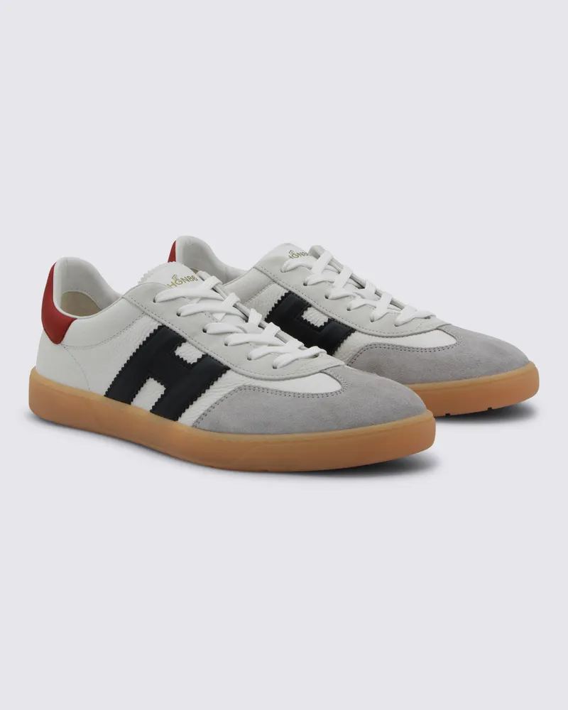 Hogan Men's Sneakers Bianco-Navy-Rosso _cover Le Sole El White