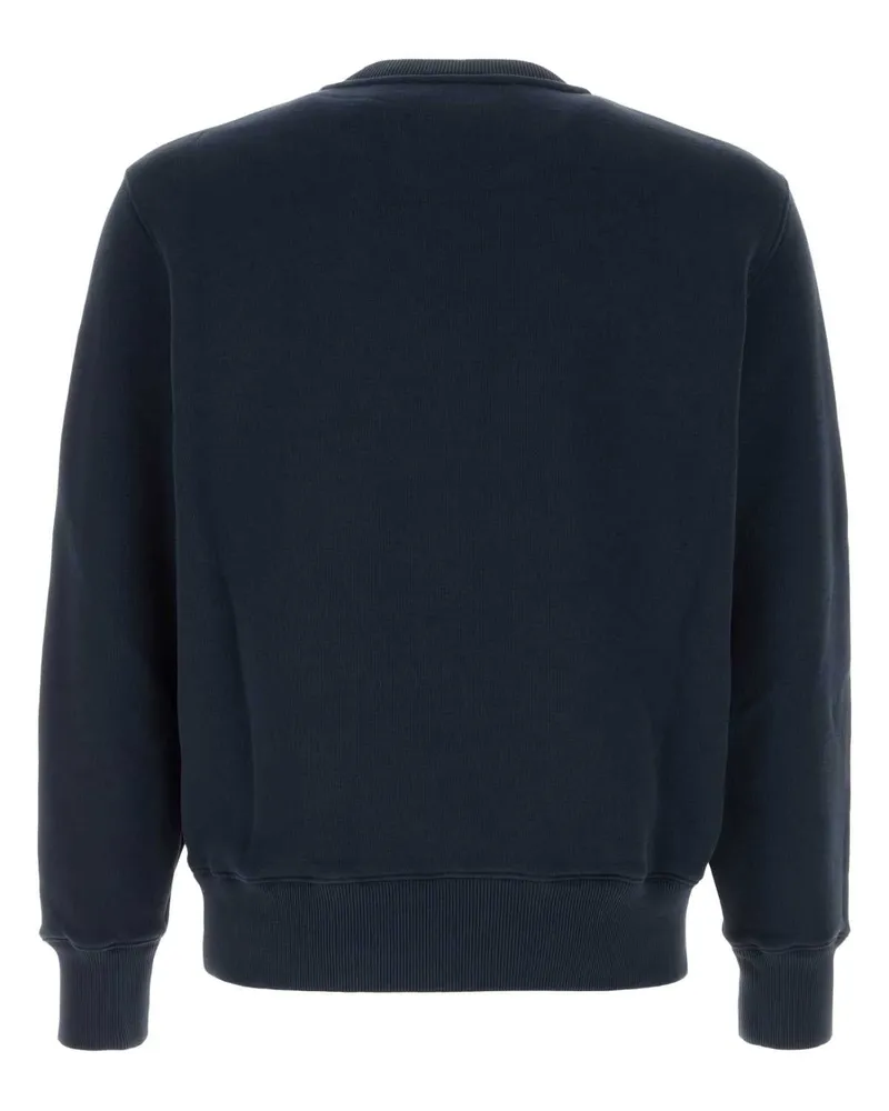 AUTRY Men Logo Sweatshirt Navy Cotton Sweater Navy